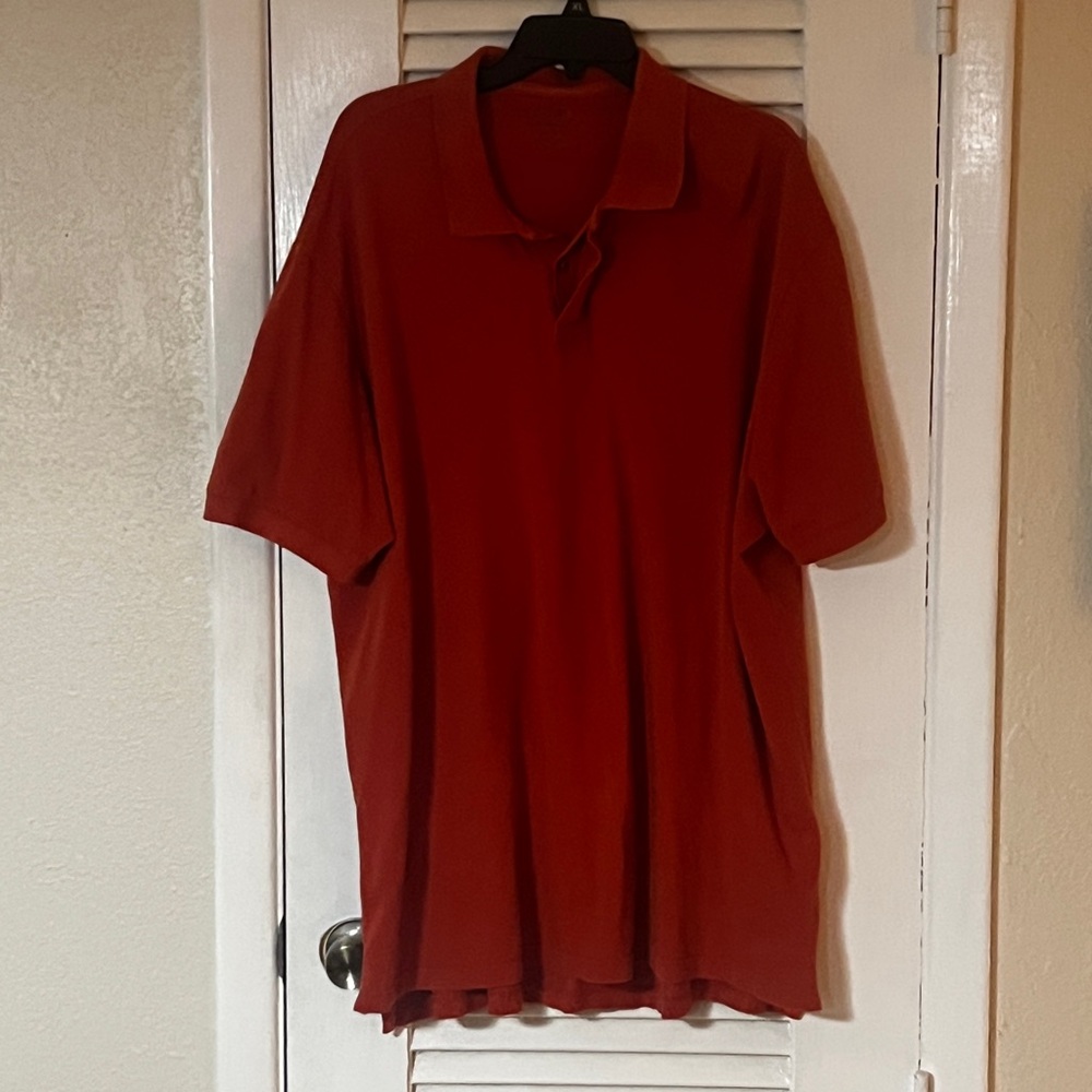 Faded Glory Organic Orange Polo Shirt